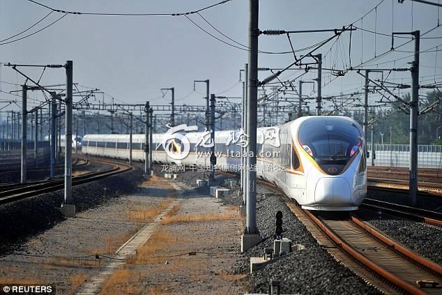 All aboard! Super-fast Fuxing (pictured) cuts down the travel time between Shanghai and Beijing the two main cities in China from five hours to four hours and 28 minutes