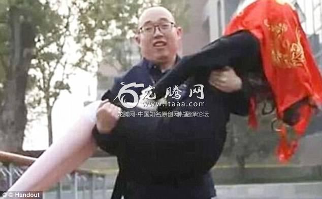 After two months of 'dating' Mr Zheng 'married' his robotic girlfriend  in March  in China