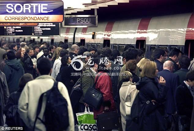 A man was stabbed to death on the Paris metro as witnesses filmed and posted photographs on social media instead of helping it has been claimed (file picture)