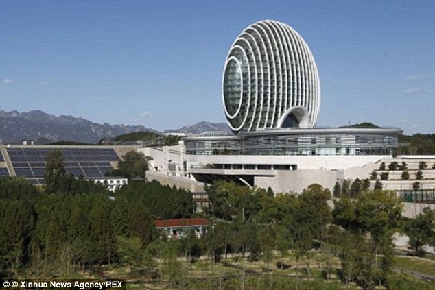 The Kempinski Hotel on the outskirts of Beijng is a prime example of the country's weird buildings 