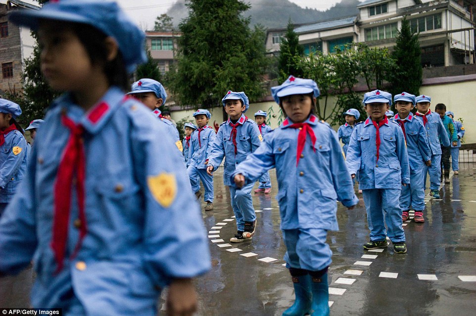 In 2008 the elementary school in Wenshui was designated a 'Red Army primary school' - funded by China's 'red nobility' of revolution-era Communist commanders and their families