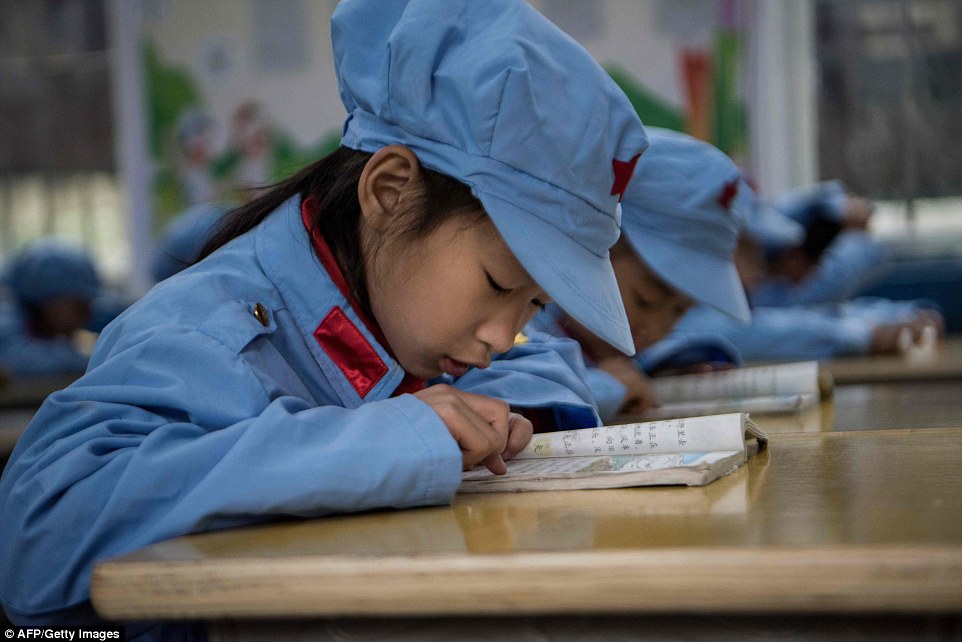 A 'red culture' class was added to the curriculum in which children learn to sing nationalistic songs with military precision discuss stories about the early days of the Communist Party and study local Red Army history