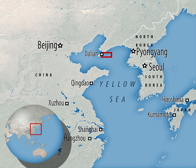 Researchers collected samples of saltwater from six sites in the Yellow Sea (pictured) to establish whether variations in the water affected their results