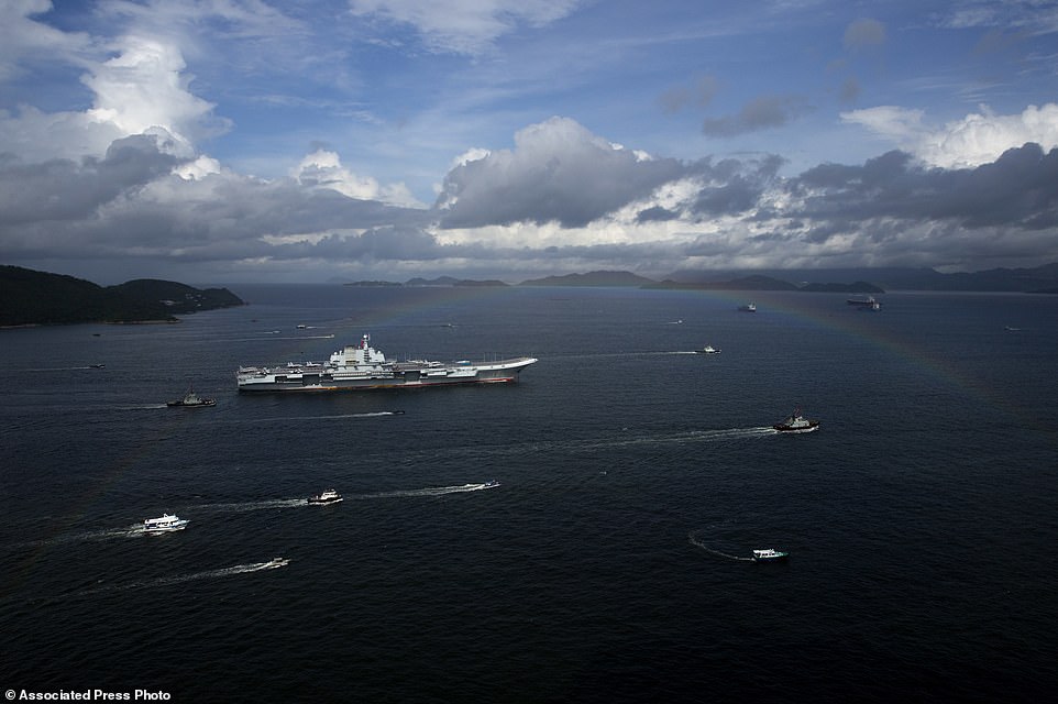 The vessel was refitted in a Chinese shipyard in what was seen by foreign military analysts as a key early test of China's naval modernisation