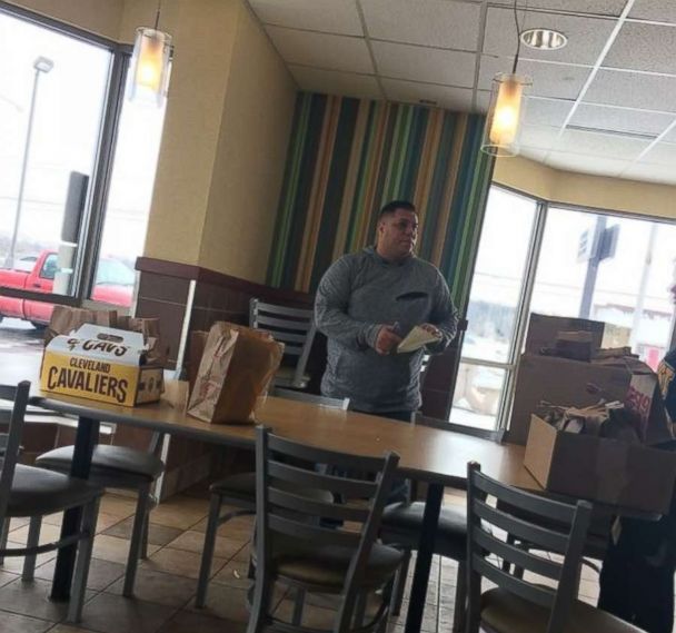 PHOTO: Amy Price?s husband Jose Mendez picks up lunches at a local McDonald's. (Courtesy Amy Price)