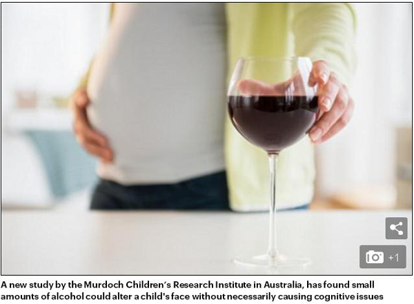 研究：孕妇饮酒影响婴儿颜值