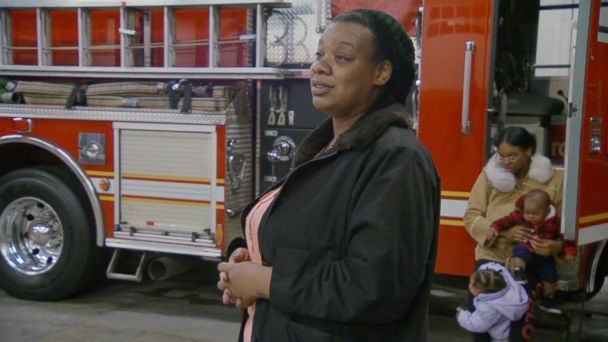 PHOTO: Djuana Nelson discusses how reuniting with the firefighter who helped save the life of her daughter Destiny Nelson has helped her family 'heal' in an interview with ABC News. (ABC News)