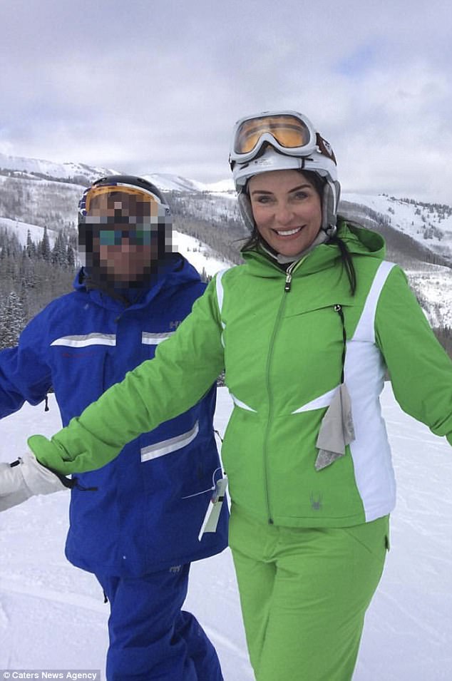 Emma who is originally from Sydney has also been on a ski trip in Colorado (pictured) with one of the rich bachelors from the dating website 