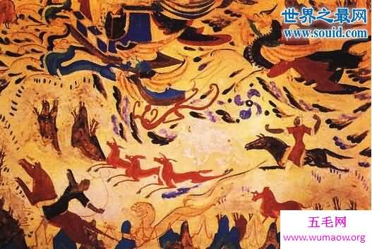 最古老的绘画形式，壁画(最早距今15000年)