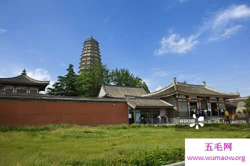 法门寺，中国的历史性建筑，雄伟壮丽