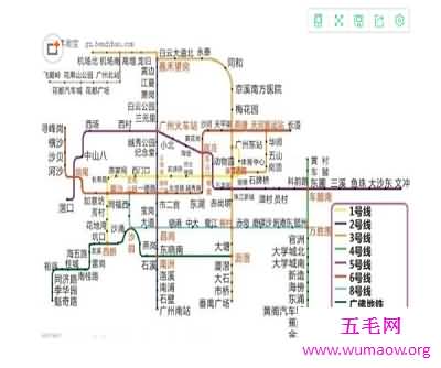 一幅广州地铁图带你游遍广州