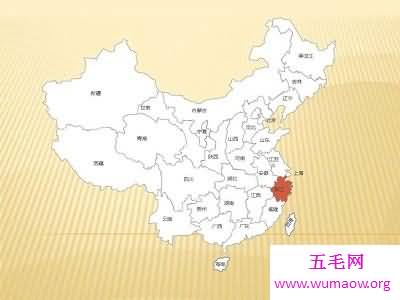 中国最偏远地区的中国省份地图