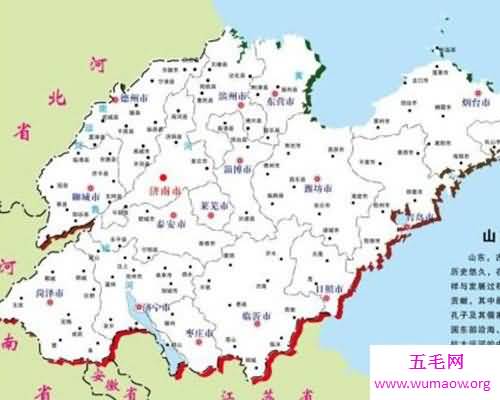 山东省地图的历史改革