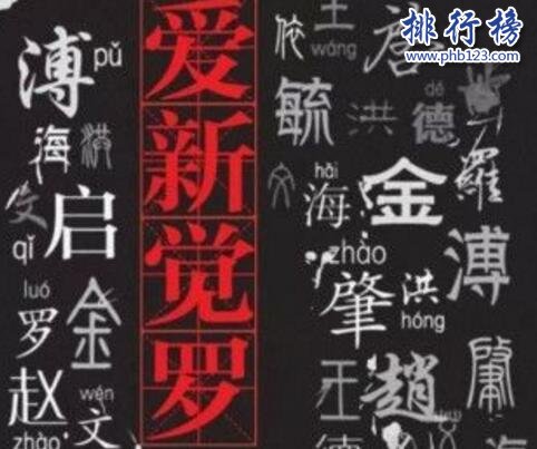 清朝姓氏等级排名，爱新觉罗姓氏都是皇族成员