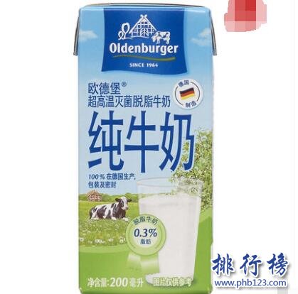 哪些品牌的脱脂牛奶好？2018脱脂牛奶十大品牌排行榜推荐