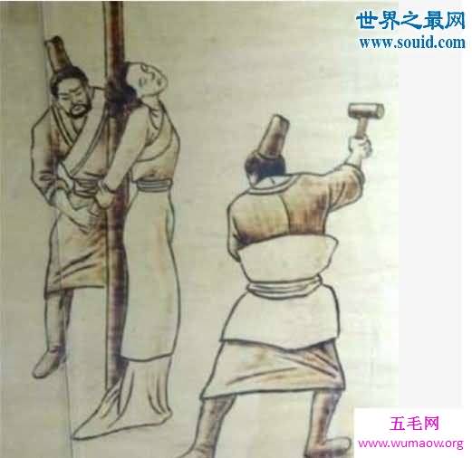 古代十大女子宫刑，用棒槌槌落女子子宫(图片)