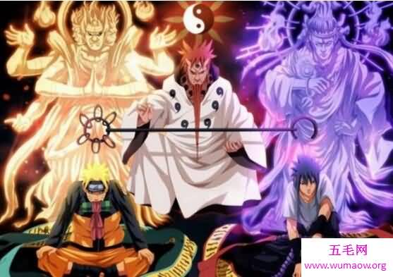 火影忍者六道仙人，乃忍者界的始祖(十尾的人柱力)
