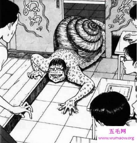 恐怖漫画蜗牛人图片，密集恐惧症就别点开了