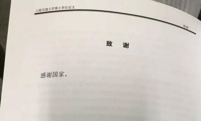 果然毕业论文的致谢才是最精彩的！感谢猫、狗、爱豆，能加的戏都加上了……
