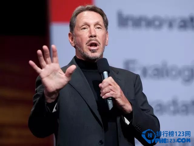 全球十大科技富豪榜 第4名：Larry Ellison