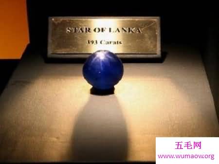一颗世界上最大的星光蓝宝石被称为印度之星