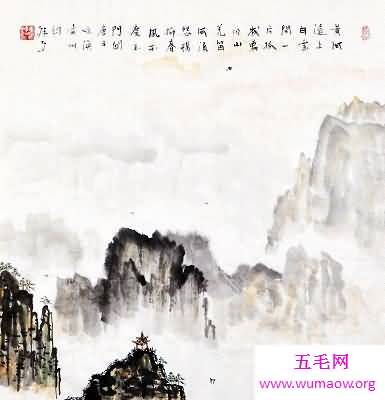 “黄河远上白云间，一片孤城万仞山”凉州词 王之涣