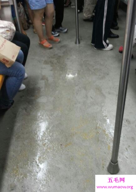 广州地铁大便弟，在车厢内公然拉屎擦完屁股就跑