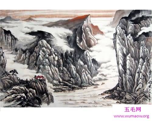 有山有水中国画中的国画山水，诗情画意