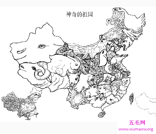 中国省份地图，教你快速记住“公鸡”身上的各个小部件