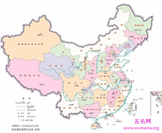 中国省份地图，教你快速记住“公鸡”身上的各个小部件