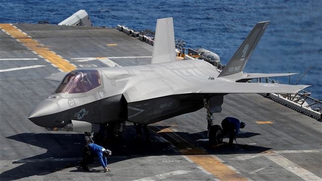 A Lockheed Martin F-35B stealth fighter is seen on the USS Wasp (LHD 1) amphibious assault carrier during their operation in the waters off Japan’s southernmost island of Okinawa on March 23 2018. (File photo by Reuters)