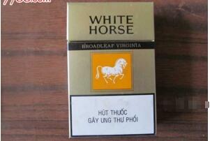 White Horse(白马)香烟价格表图,越南白马香烟价格排行榜(1种)