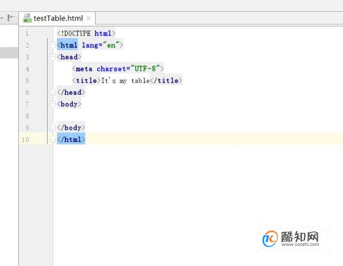 用HTML做一个表格（table标签）