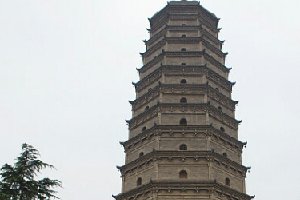 法门寺，中国的历史性建筑，雄伟壮丽