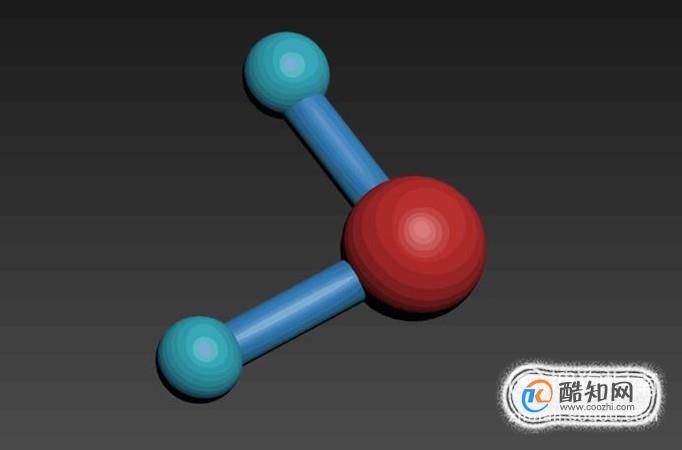 使用3ds max做一个水分子模型