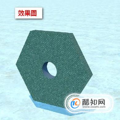 c4d中如何在六边型中间穿一个洞？