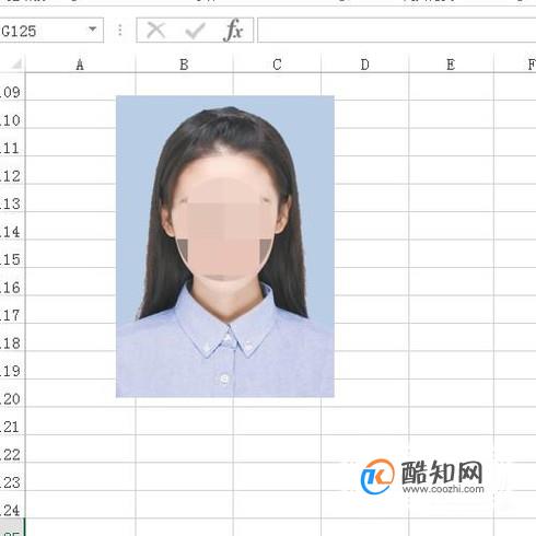 如何利用excel把白底照片换成蓝底