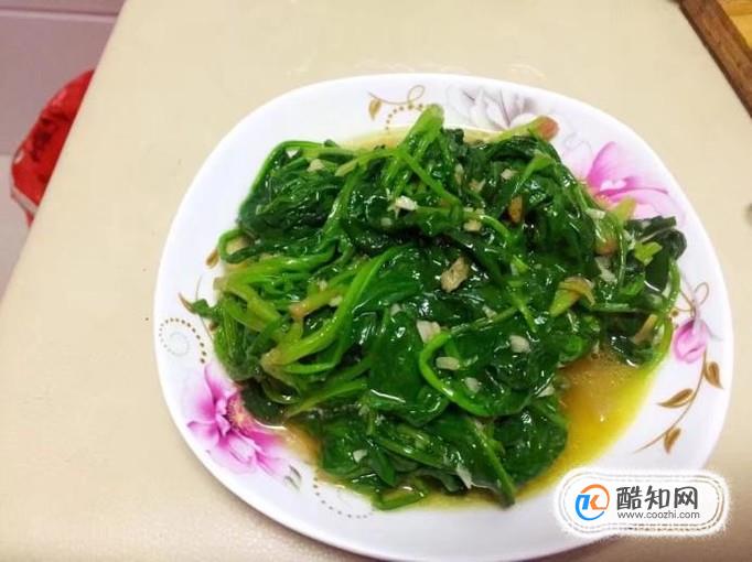 蒜蓉炒菠菜怎么做？