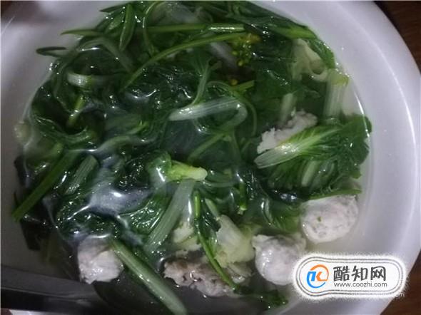 怎么做青菜肉丸汤？