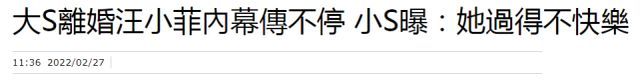 小S节目中欲言又止 曝露大S婚姻中过得不快乐